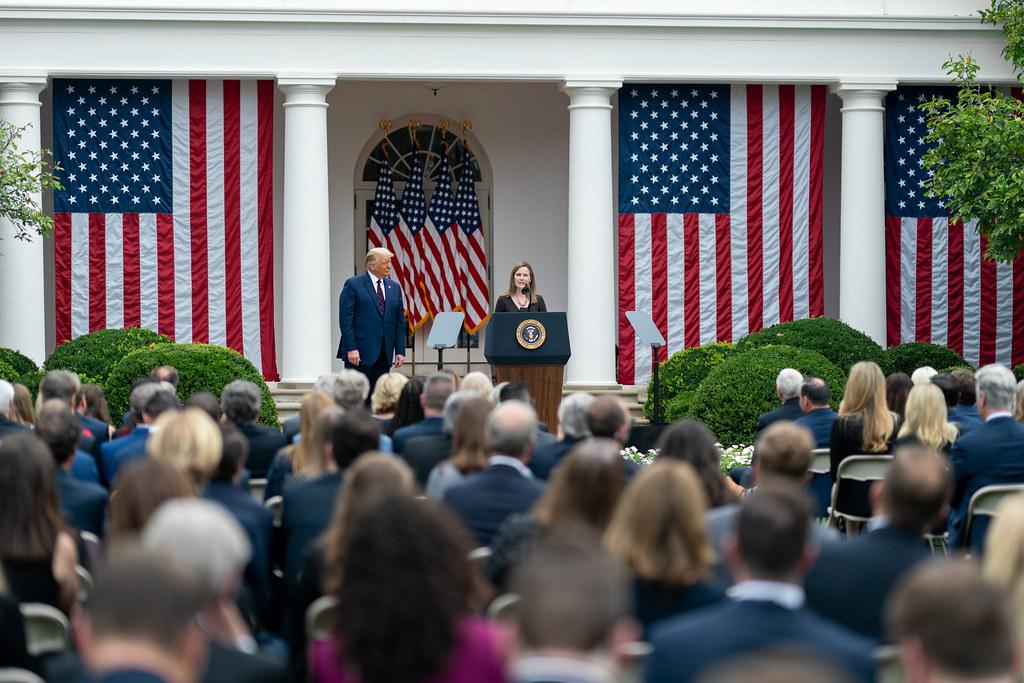 President Trump nominates Judge Amy Coney Barrett for Associate Justice of the U.S. Supreme Court. - Photo Via /  Creative Commons