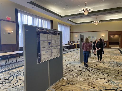 Panels set up across Eynon ballroom for attendees to learn from them. - Staff Writer / Maryela Gallardo