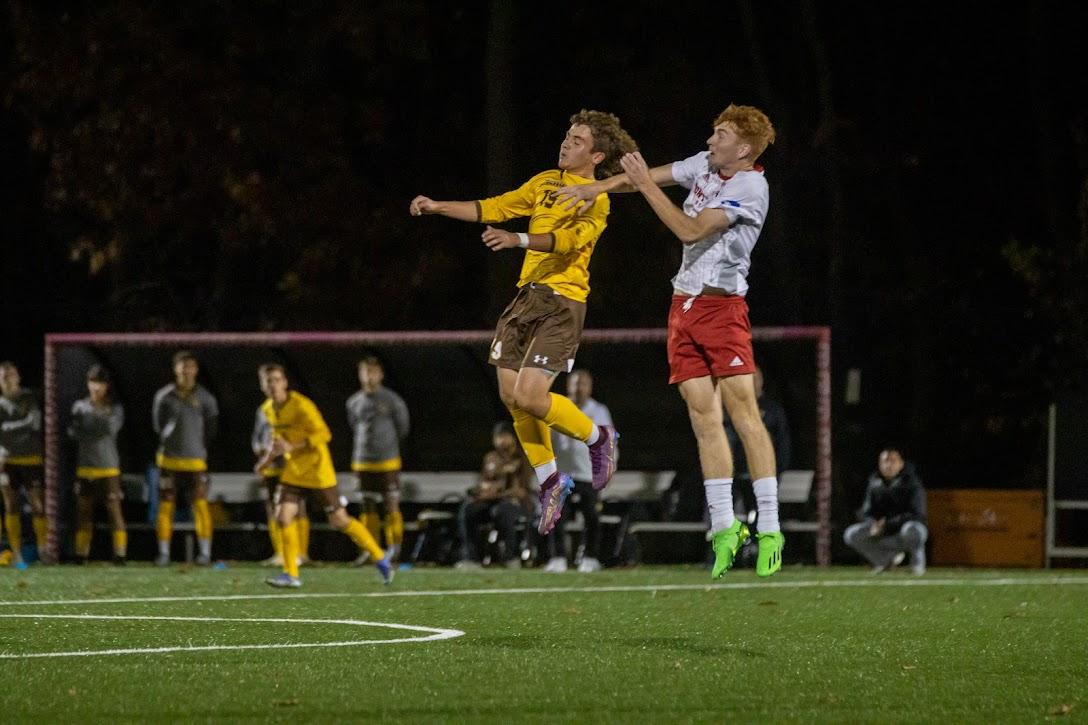 Johnny Troiano goes in for a headbutt. Troiano has established himself as a star player for the Profs in less than two full seasons. - Friday, Nov. 4, 2022. - Photo via Lee Kotzen